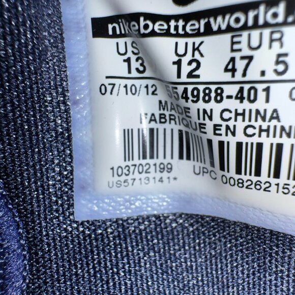 Nike KD 5 Christmas Basketball Shoe Zoom SZ 13 554988-401 KEVIN DURANT NERF 2012 - Picture 2 of 10